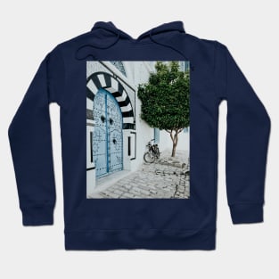 Blue Arabic door Hoodie